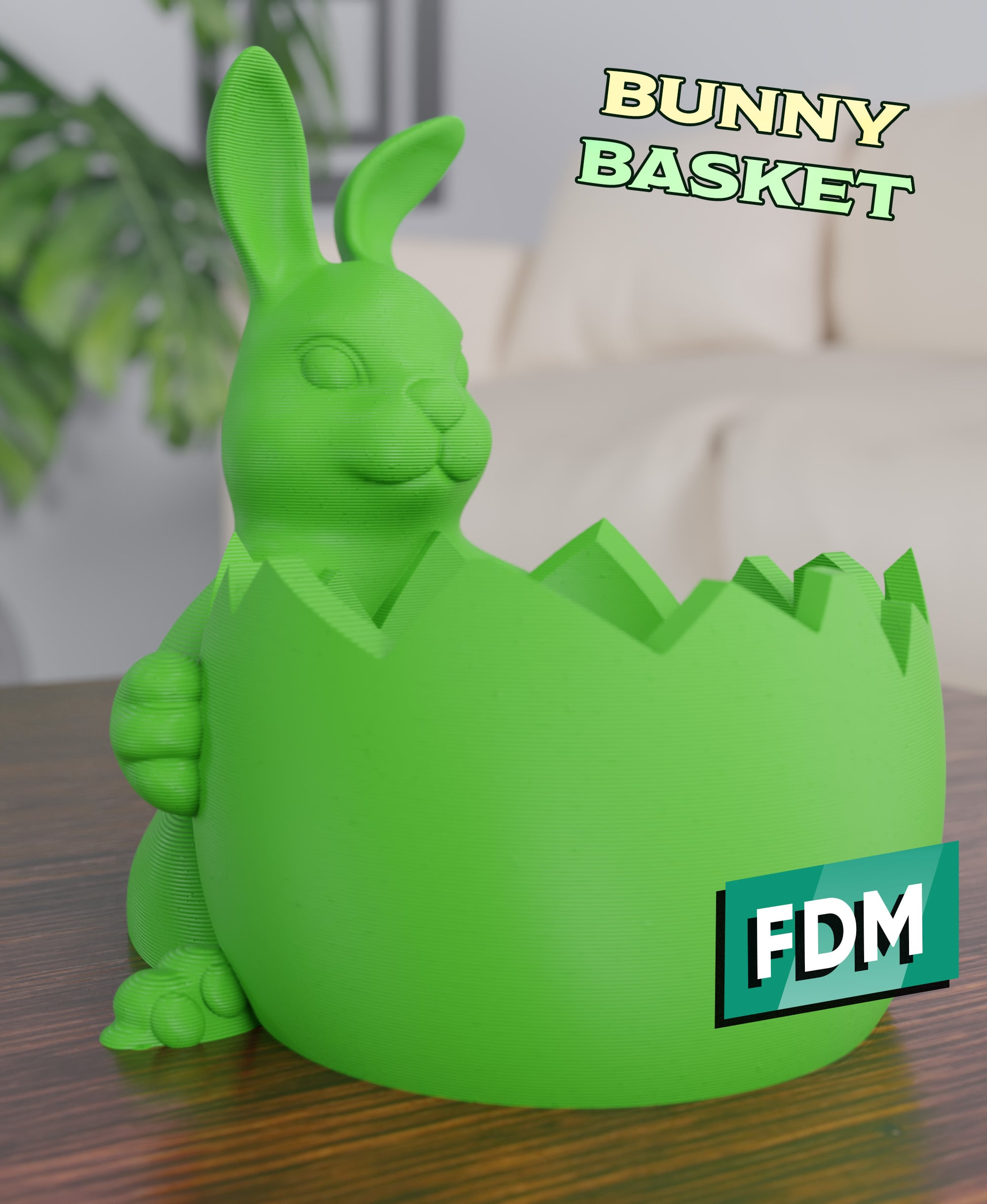 Easter - Bunny Basket 3d model