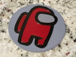 Among Us Drink Coaster 3d model