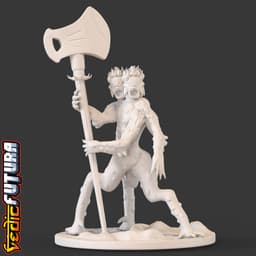 Jvarasura, the personification of fever 3d model