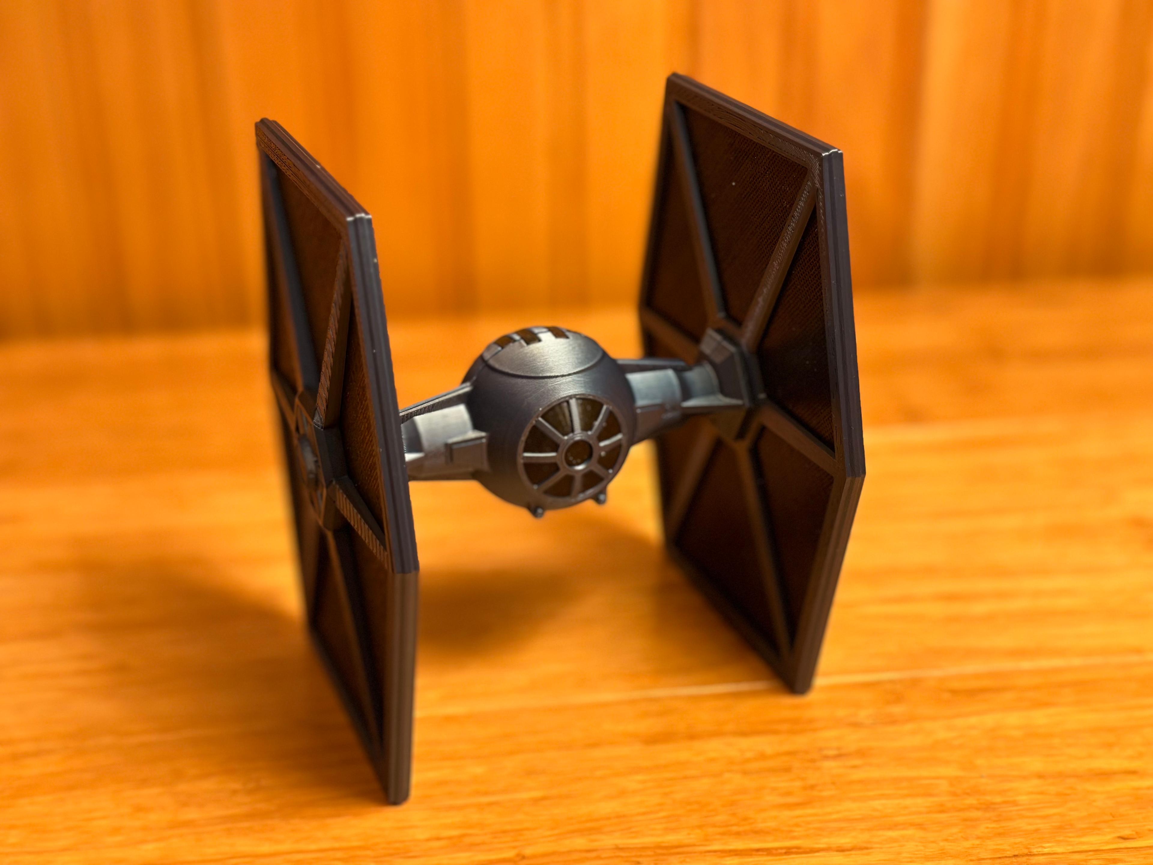 TIE Fighter Kit - In a Cobalt Blue Metal for that darker look vs. the traditional silver - 3d model