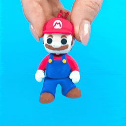 Flexi Super Mario & Luigi (Toy, Keychain & Magnet), Fan-Art 3d model