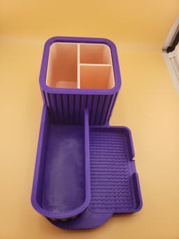3D Printed Bathroom & Kitchen Countertop Organizer – Multi‑Compartment Storage Tray 3d model