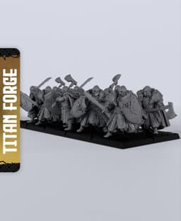 Wolf Order Warriors 1H - With Free Dragon - 5e DnD Inspired for RPG and Wargamers 3d model