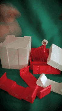 Santa Christmas Gift Box 3d model