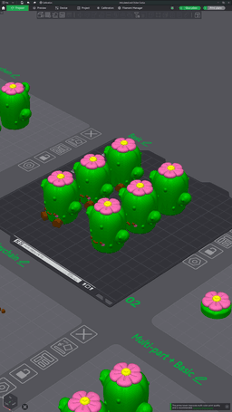 Cute Articulated & Clicker Cactus | Print-in-place | Support-free 3d model