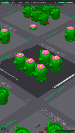 Cute Articulated & Clicker Cactus | Print-in-place | Support-free 3d model