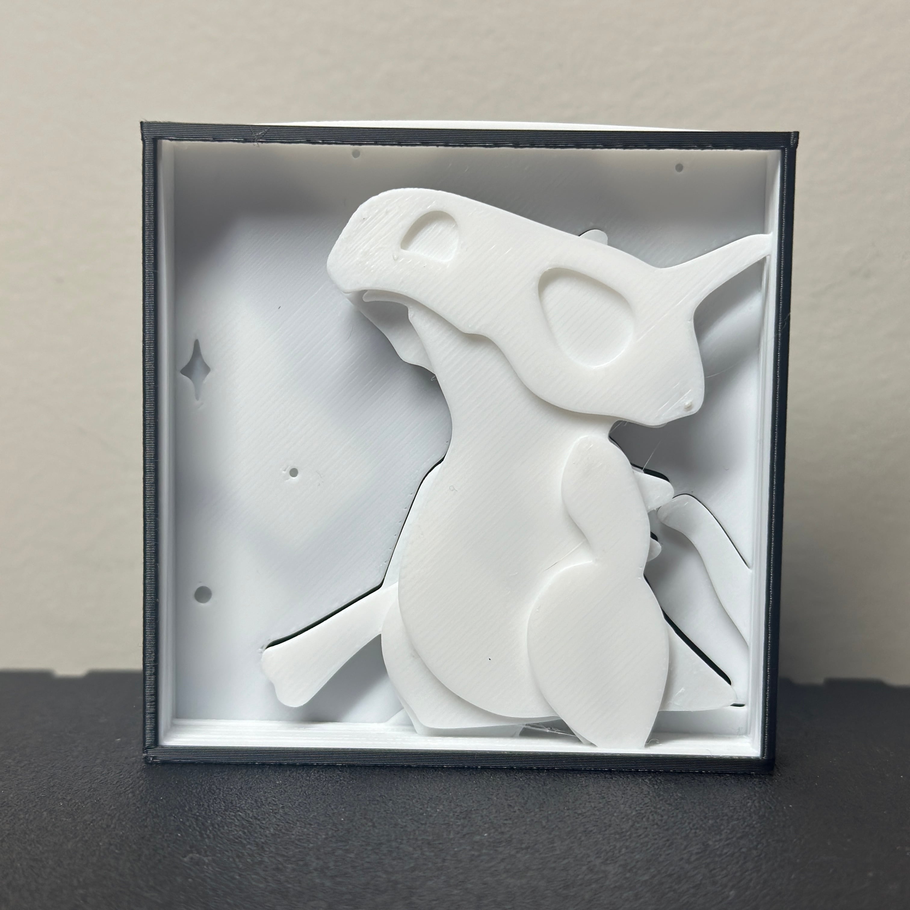 Shadowbox Cubone - Decoration - Pokemon 3d model