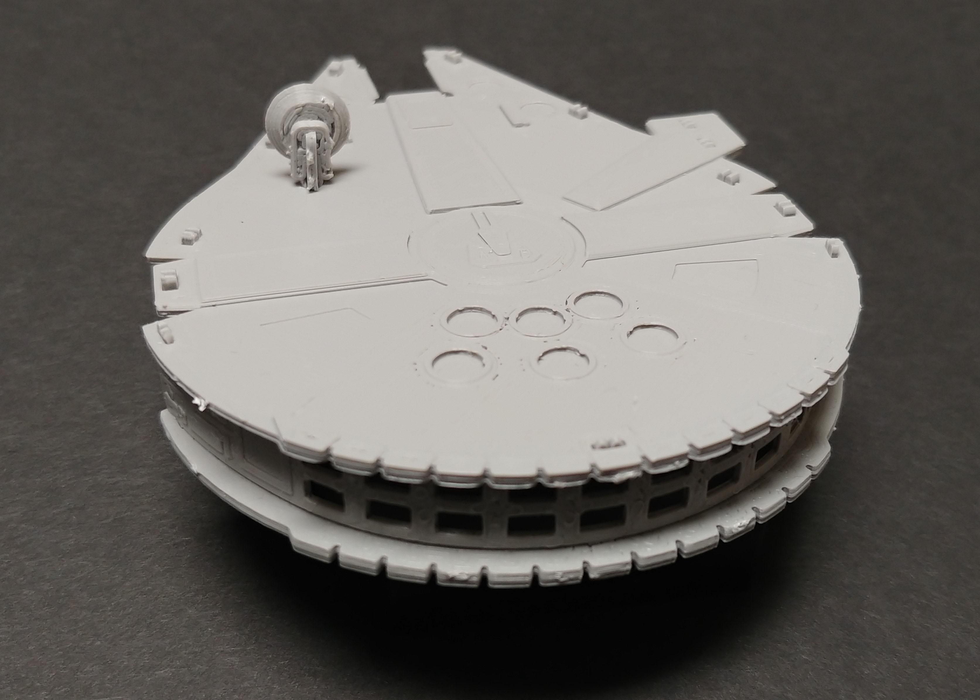 Millennium Falcon Kit Card by Fixumdude - Rear View - 3d model