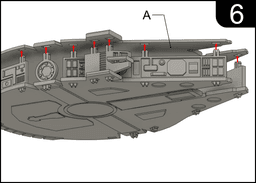 Star Wars Millennium Falcon Kit Card by Fixumdude - Instructions 06 - 3d model
