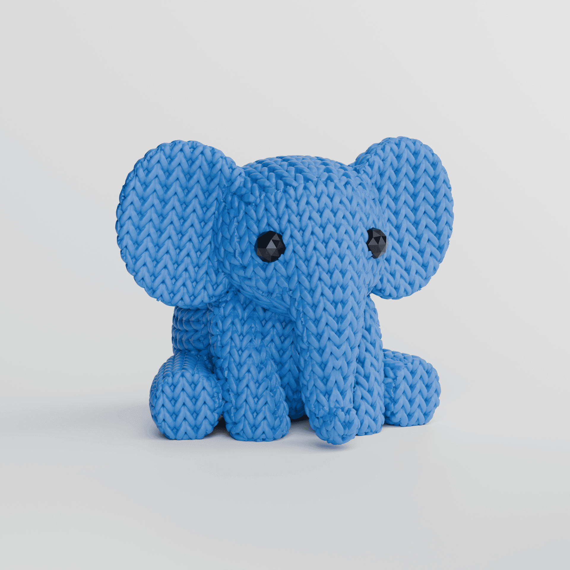 Knitted Elephant 3d model