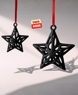 STAR ORNAMENT VORONOI / CHRISTMAS TREE DECOR / HOMEDECOR / DECOR / DECORATIONS / DESIGNER 3d model