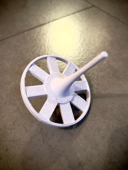 The Fan Spinning Top: Industrial Physics on Your Desk 3d model