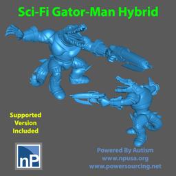 SciFi Gator-Man Hybrid 01
