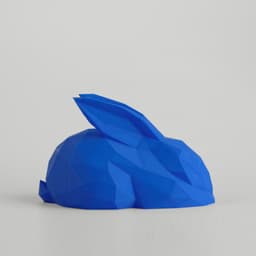 Low Poly Sleeping Bunny Sculpture 3d model