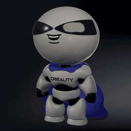 FREE Cuva The Robot, Cuva Creality Mascot / Pet 3d model