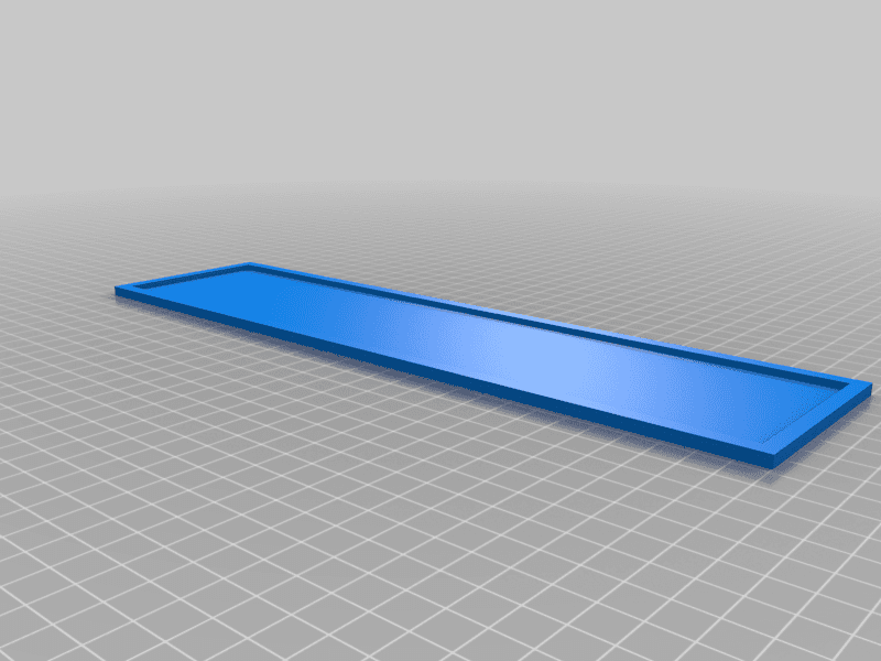 Display tray without separations 3d model