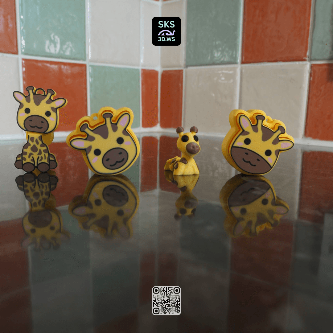 The Complete Giraffe Fidget Pack 3d model