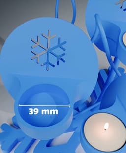 Snowflake Candle Holder 3d model