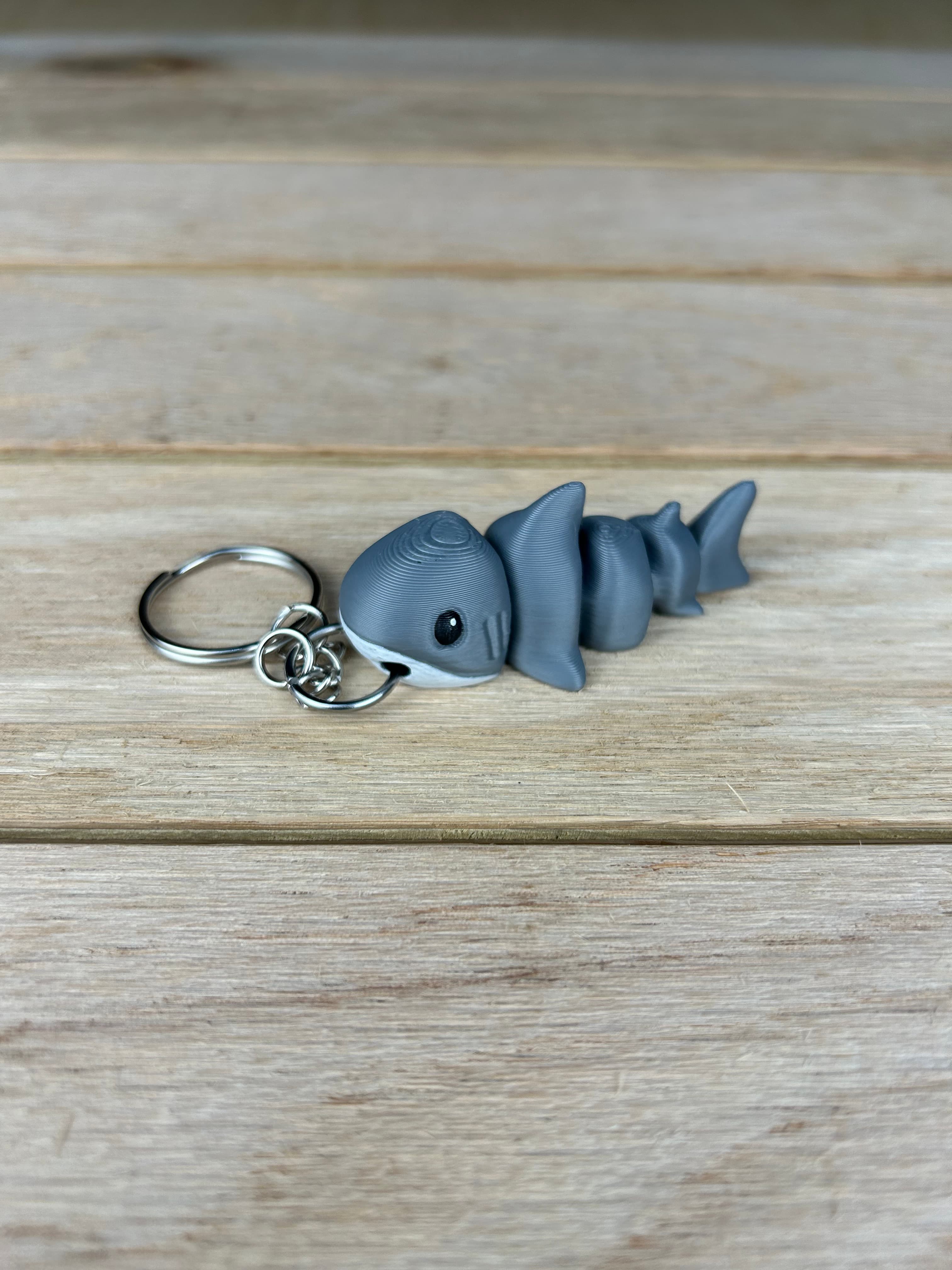 Sharkie Smiling Keychain 3d model