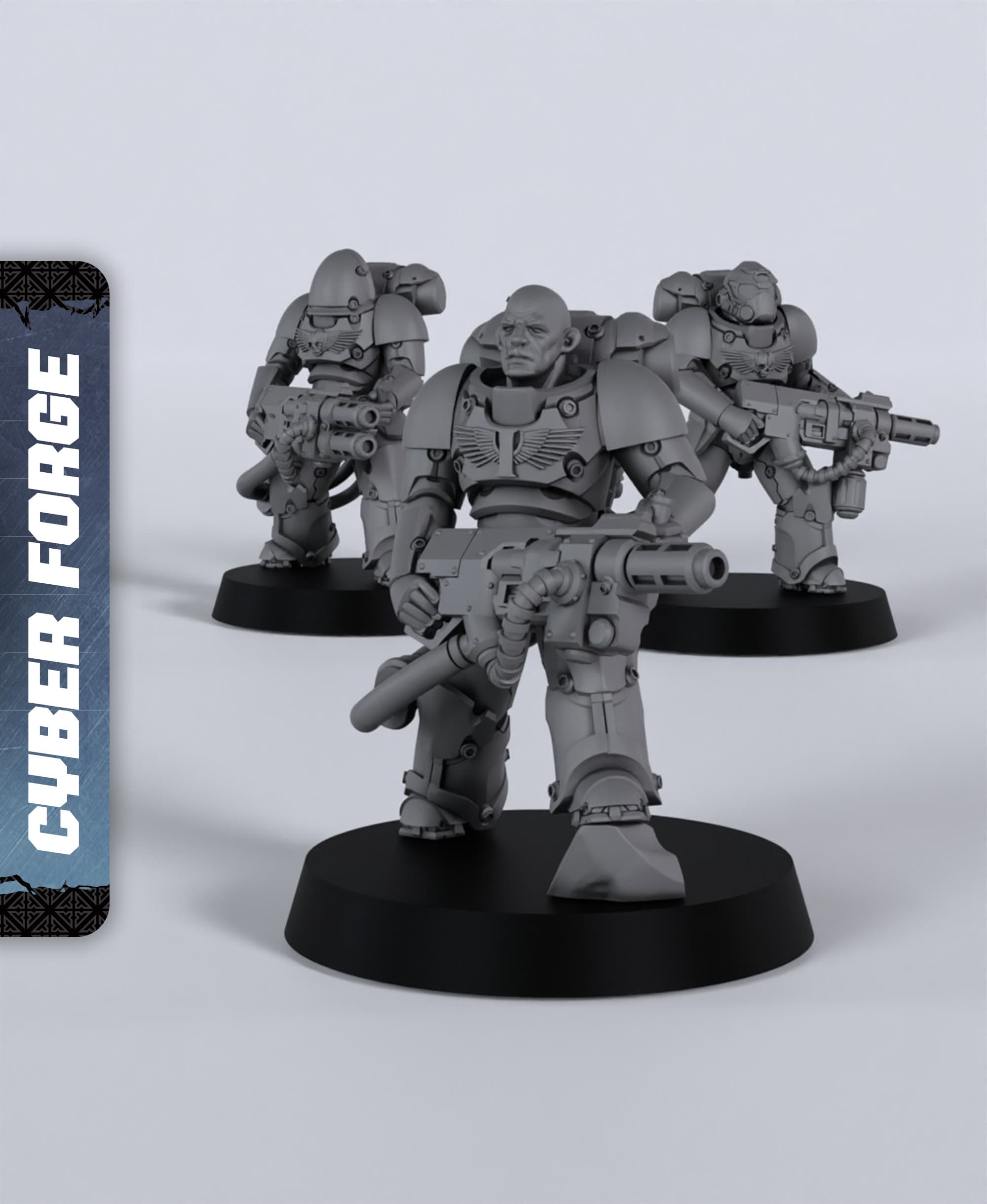 First Company Squad - With Free Cyberpunk - Sci-Fi Gift Ideas for RPG and Warga 3d model