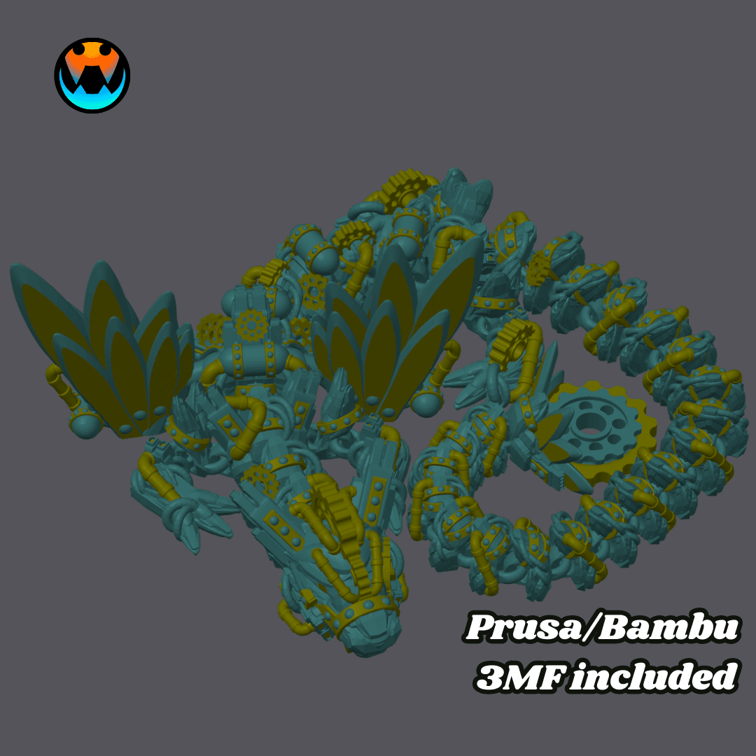 Steampunk Dragon 3d model