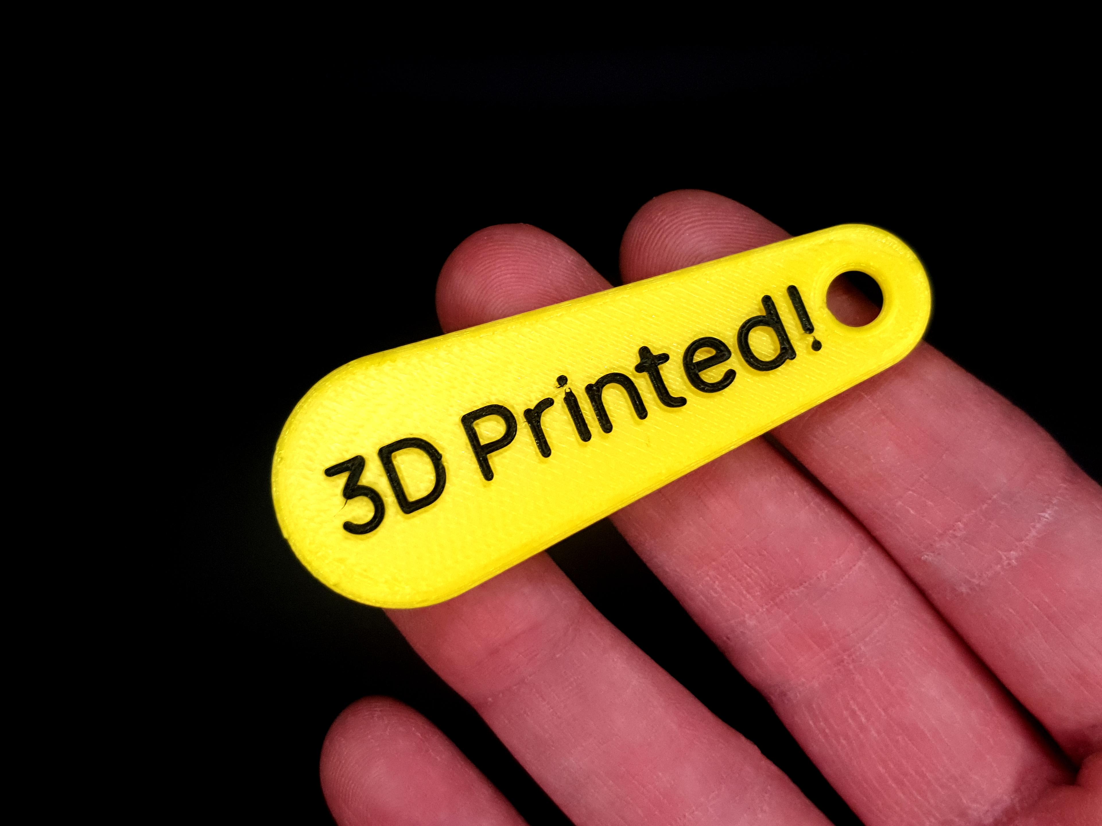Label '3D Printed' 3d model