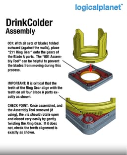 DrinkColder (12floz) – Self-Closing Drink Holder & Cooler 3d model