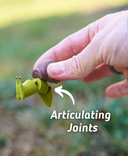 Slidey Snail - Fidget Articulating Snail - Ludo 3D Printed Animal flexi 3d model