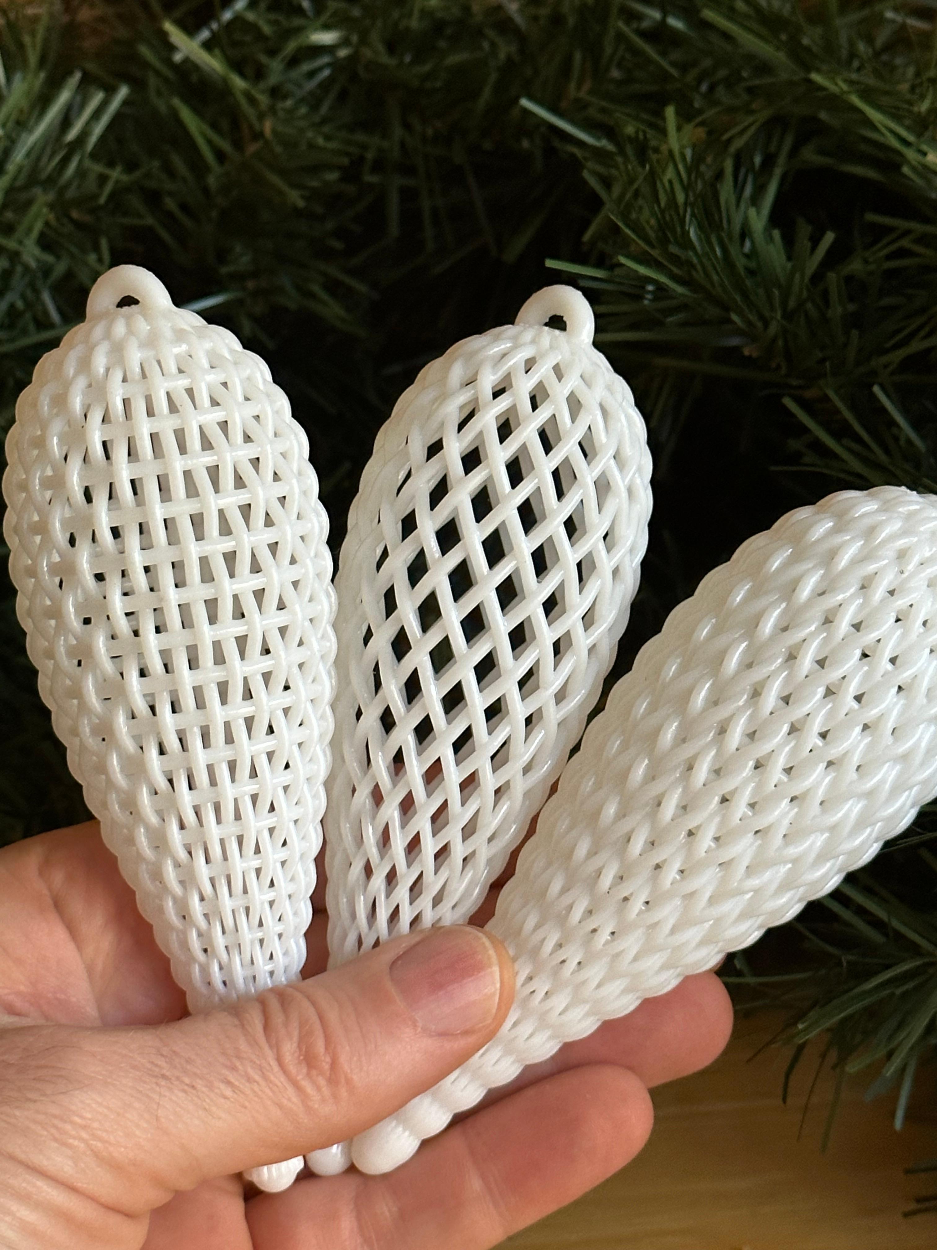 Textile Finial Ornament - Knit 3d model