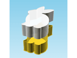 Rabbit 00A8, nestable box (v2) #SpringThangs 3d model