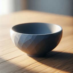 Low Poly Design Bowl with Stand 3d model