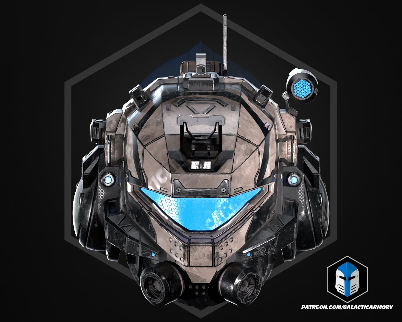 TF2 Pulse Blade Helmet - 3D Print Files 3d model