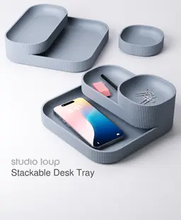 Stackable Desk Trays 3d model