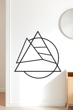 Triangle Wall Art, Wall Decor, Home Decor 3d model