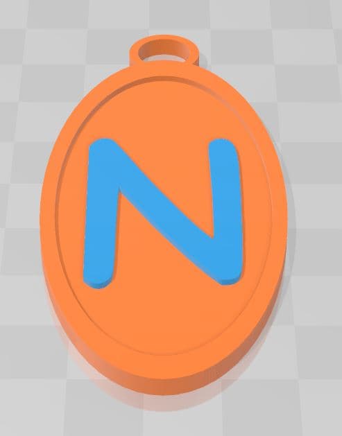 N KEYCHAIN 2.stl 3d model