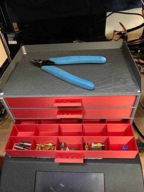 Electronic Component Stackable Drawers 2X 3d model