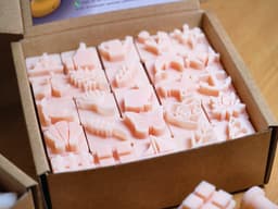 Ceramic Clay Stamp Set – Geometric Shapes (9 Stamps, 20 mm) 3d model
