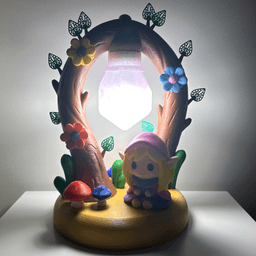 Fantasy Tree Lamp (Classic) 3d model