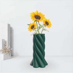 Spiral Vase - Flower Pot, Twisted Vase, Elegant Geometric Modern Vase, Gift Vase Print Files 3d model