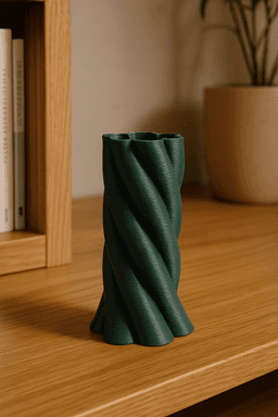 Spiral Vase - Flower Pot, Twisted Vase, Elegant Geometric Modern Vase, Gift Vase Print Files 3d model