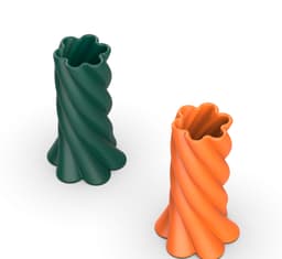 Spiral Vase - Flower Pot, Twisted Vase, Elegant Geometric Modern Vase, Gift Vase Print Files 3d model