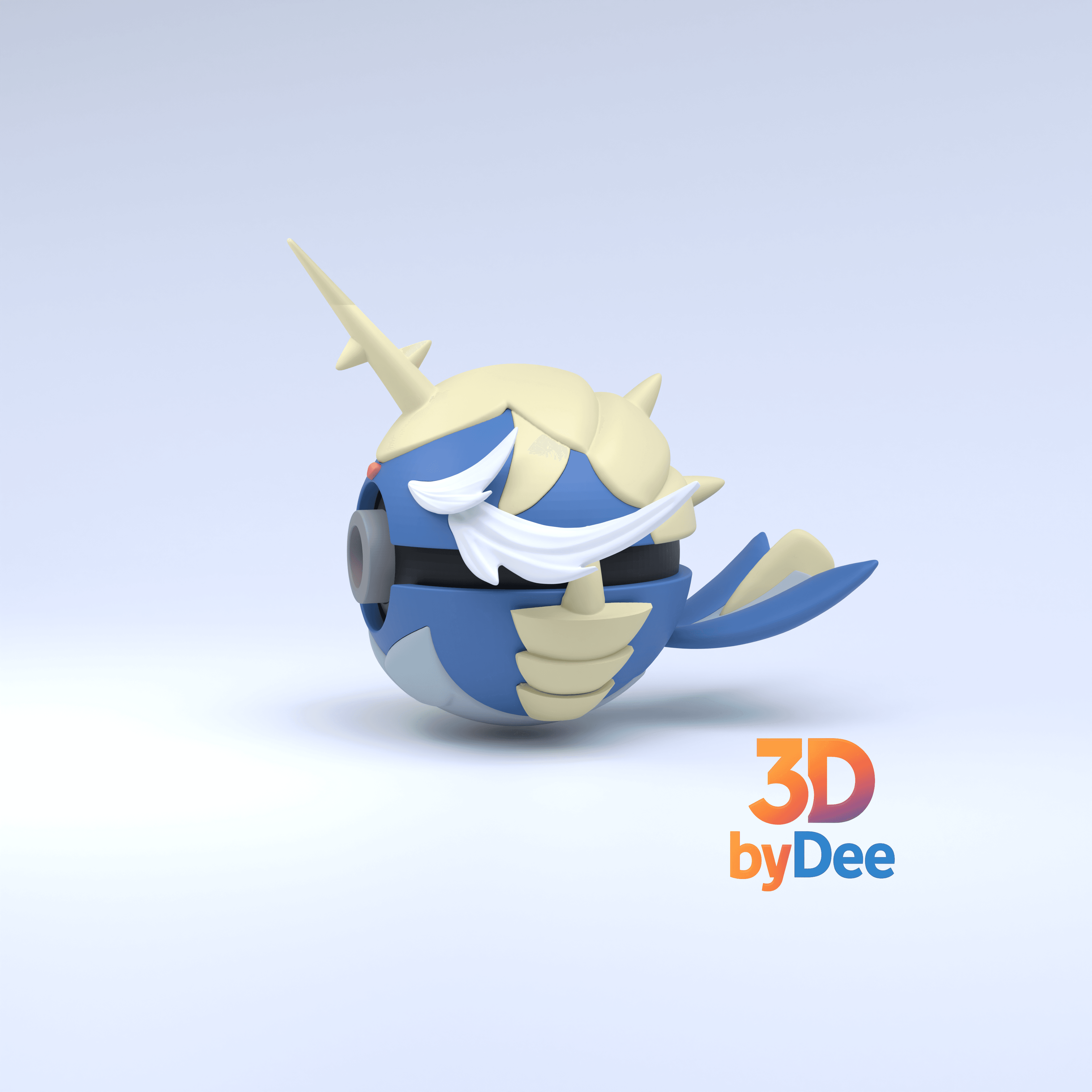 Samurott Pokeball 3d model
