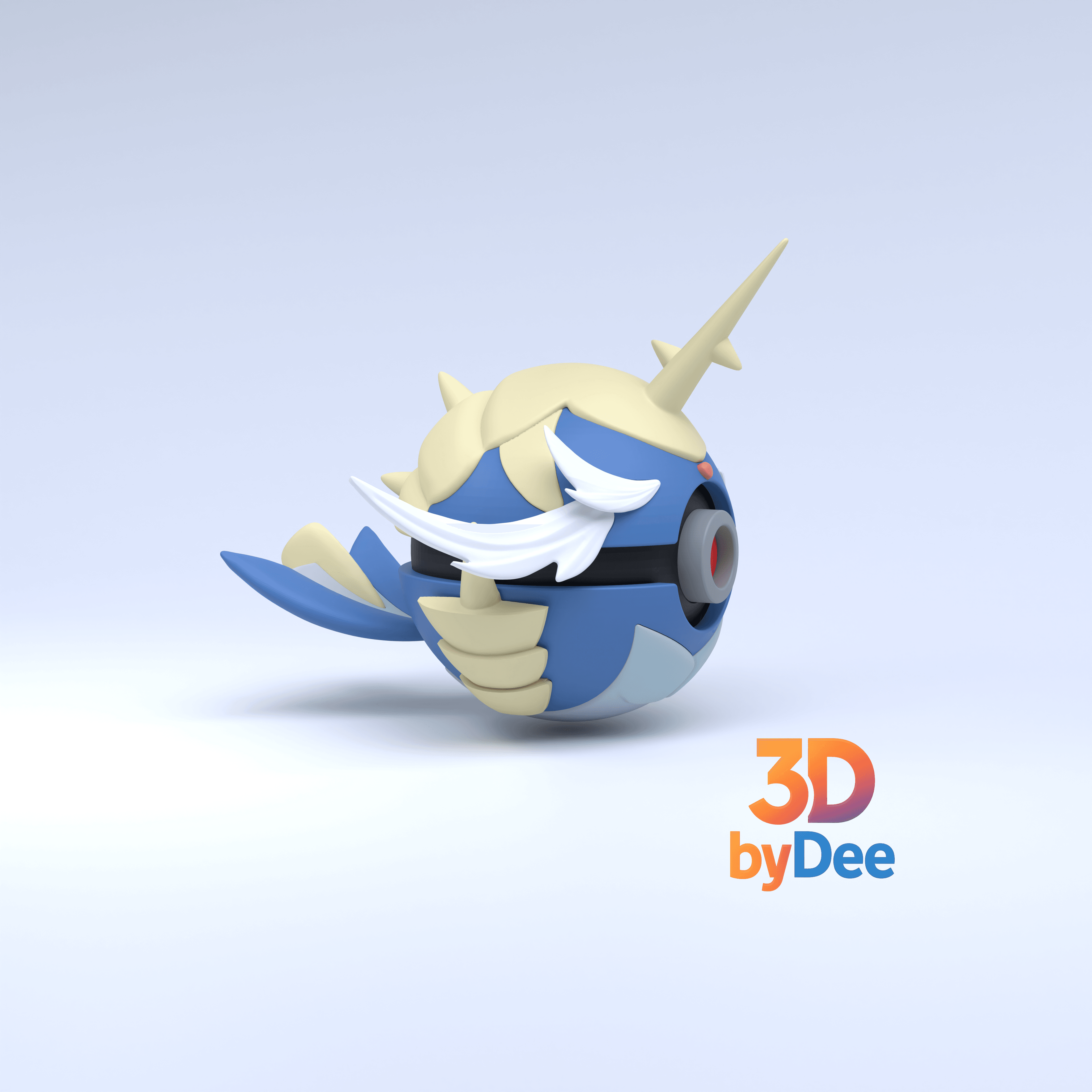Samurott Pokeball 3d model