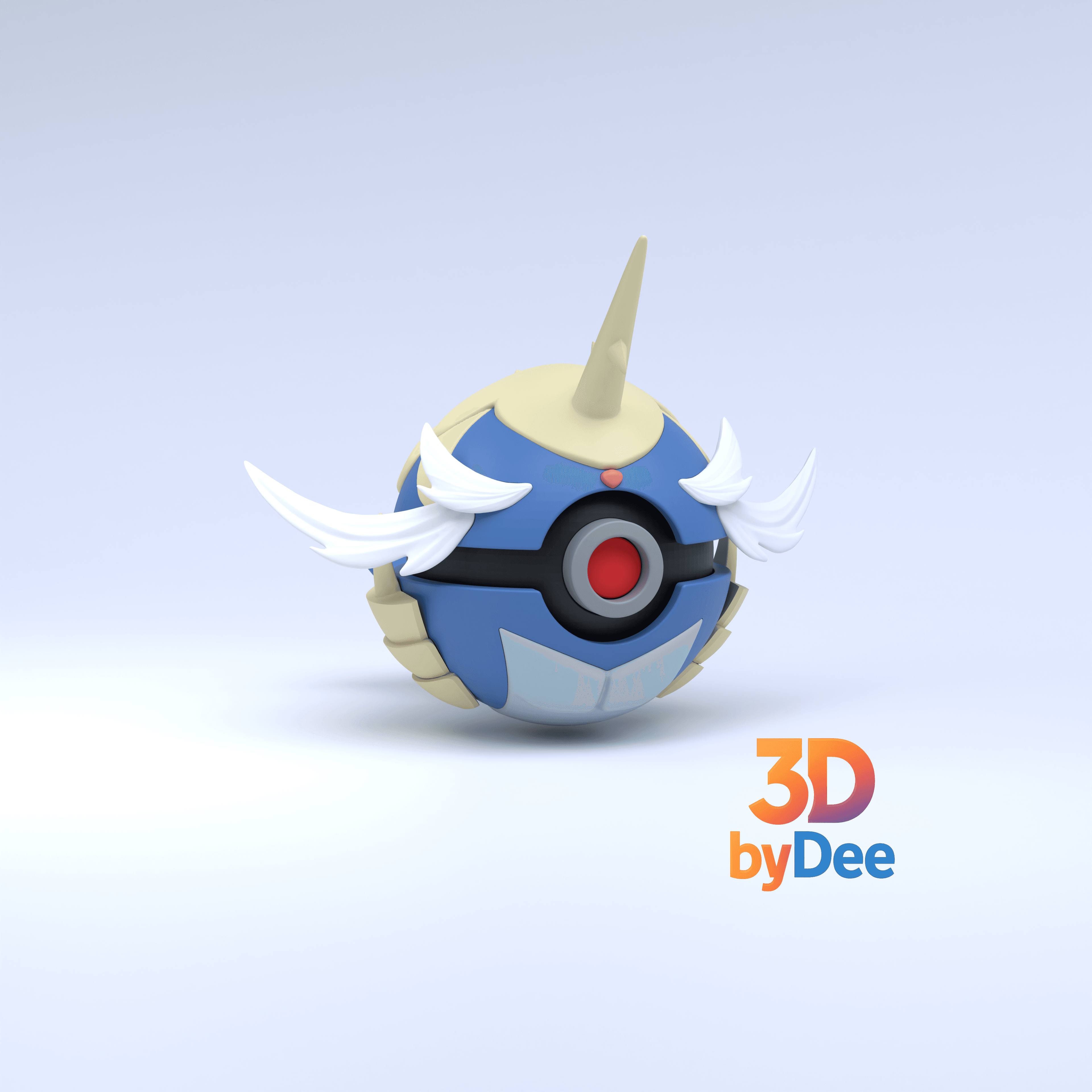 Samurott Pokeball 3d model