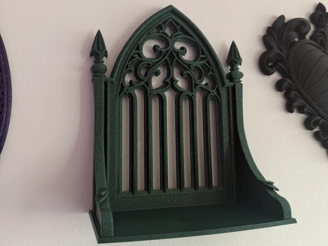 Gothic Cathedral Display 3D Printable Shelf 3d model