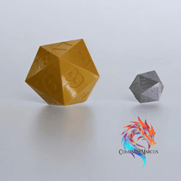 MTG life counter dice / Set of 2 / No supports needed 3d model