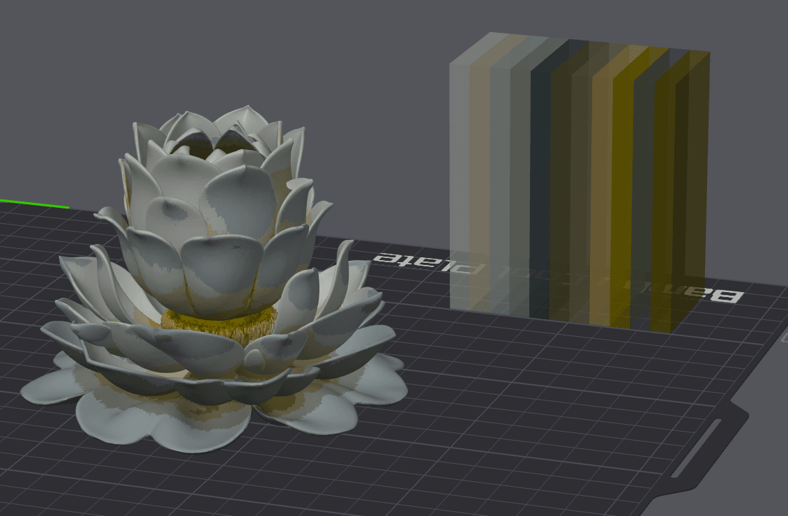 Magnolia Blossom Soft Spring Flower Vase 3d model