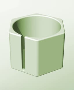 CH128-110-S Stackable slotted component box for creative makers 3d model