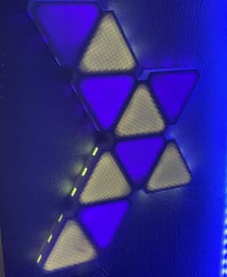 Jano-Leafs 1.0: 3D Printed Wall Mounted LED Panels (Triangular) 3d model