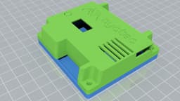 ESP12F_RELAY_X4 4-CHANNEL RELAY CASE ESP8266 87X93 3d model
